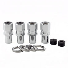Load image into Gallery viewer, McGard Hex Lug Nut (Drag Racing Reg. Shank) M12X1.5 / 13/16 Hex / 1.86in. Length (4-Pack) - Chrome Lug Nuts McGard