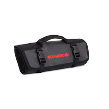 Load image into Gallery viewer, Go Rhino XVenture Gear Tool Wrench Roll - Large (4x4in. Closed) 12oz Waxed Canvas - Black Cargo Boxes & Bags Go Rhino