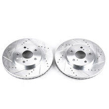 Load image into Gallery viewer, Power Stop 2002 Lexus ES300 Front Evolution Drilled & Slotted Rotors - Pair Brake Rotors - Slot & Drilled PowerStop