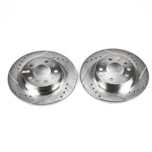 Load image into Gallery viewer, Power Stop 06-09 Pontiac Solstice Rear Evolution Drilled & Slotted Rotors - Pair Brake Rotors - Slot & Drilled PowerStop