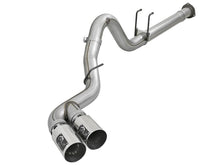 Load image into Gallery viewer, aFe Rebel XD 4in SS Down-Pipe Back Exhaust w/Dual Polished Tips 17-18 Ford Diesel Trucks V8-6.7L(td) DPF Back aFe