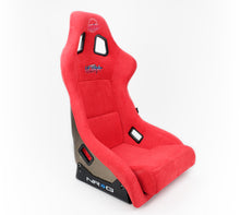 Load image into Gallery viewer, NRG FRP Bucket Seat ULTRA Edition - Large (Red Alcantara/Gold Glitter Back) Race Seats NRG