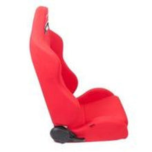 Load image into Gallery viewer, NRG Sport Seats (Pair) Type-R Cloth w/NRG Logo - Red w/Red Stitch Reclineable Seats NRG
