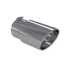 Load image into Gallery viewer, MBRP Universal Tip 6 O.D. Angled Rolled End 5 inlet 12 length Steel Tubing MBRP