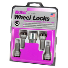 Load image into Gallery viewer, McGard Wheel Lock Bolt Set - 4pk. (Radius Seat) M14X1.5 / 17mm Hex / 26.7mm Shank Length - Black Wheel Bolts McGard