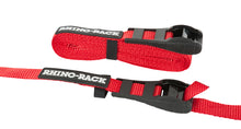 Load image into Gallery viewer, Rhino-Rack Rapid Tie Down Straps w/Buckle Protector - 4.5m/15ft - Pair - Red Cargo Tie-Downs Rhino-Rack