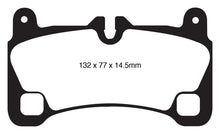 Load image into Gallery viewer, EBC 08-09 Volkswagen Touareg 3.6 (2 holes at bottom of backplate) Redstuff Rear Brake Pads Brake Pads - Performance EBC