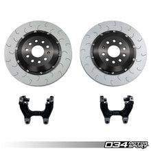 Load image into Gallery viewer, 034 Motorsport Brake Rotors - Slotted 034 Motorsport 350mm 2-Piece Floating Rear Brake Rotor Upgrade for MQB VW & Audi