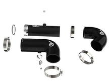 Load image into Gallery viewer, aFe BladeRunner Intercooler Hot & Cold Side Tubes Combo 20-21 GM Trucks 3.0L (td) - Black Intercoolers aFe