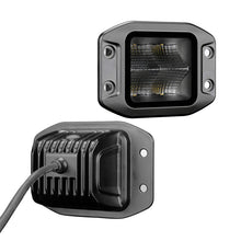 Load image into Gallery viewer, Go Rhino Xplor Blackout Series Cube LED Flood Light Kit (Flush Mount) 3x3 - Blk (Pair) Light Bars & Cubes Go Rhino