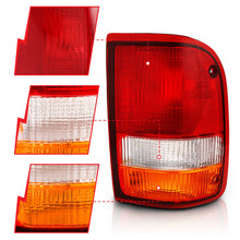 Load image into Gallery viewer, ANZO 1993-1997 Ford Ranger Tail Light Red/Cear (OE) Tail Lights ANZO