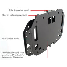 Load image into Gallery viewer, Go Rhino 18-20 Jeep Wrangler JL/JLU Rockline Spare Tire Relocation Bumpers - Steel Go Rhino