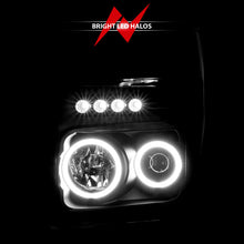Load image into Gallery viewer, ANZO 2008-2010 Ford F-250 Projector Headlights w/ Halo Black (CCFL) Headlights ANZO