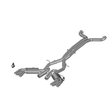 Load image into Gallery viewer, MBRP 2016+ Chevy Camaro SS 6.2L 3in Dual Cat-Back Quad Tip Exhaust Street Version w/ SS T409 Tips Catback MBRP
