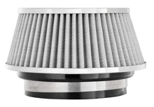 Load image into Gallery viewer, Spectre Adjustable Conical Air Filter 2-1/2in. Tall (Fits 3in. / 3-1/2in. / 4in. Tubes) - White Air Filters - Universal Fit Spectre
