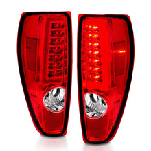 Load image into Gallery viewer, ANZO 2004-2012 Chevrolet Colorado/ GMC Canyon LED Tail Lights w/ Light Bar Chrome Housing Red/Clear Tail Lights ANZO