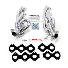 Load image into Gallery viewer, JBA 05-10 Ford F-Series 6.8L 3V V10 1-1/2in Primary Silver Ctd Cat4Ward Header Headers & Manifolds JBA