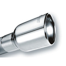 Load image into Gallery viewer, Borla Universal Polished Tip Single Oval Rolled Angle-Cut w/Clamp (inlet 2 1/2in. Outlet 4 1/4 x 3 1 Tips Borla