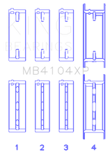Load image into Gallery viewer, King Nissan VG30DE/VG30DETT (Size +.025) Performance Main Bearing Set Bearings King Engine Bearings