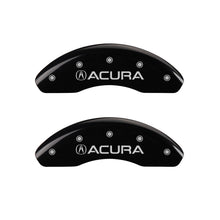 Load image into Gallery viewer, MGP 4 Caliper Covers Engraved Front Acura Engraved Rear RDX Black finish silver ch Caliper Covers MGP
