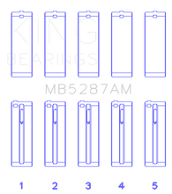 Load image into Gallery viewer, King Toyota 1ZZ-FE (Size .50) Main Bearing Set Bearings King Engine Bearings