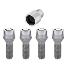 Load image into Gallery viewer, McGard Wheel Lock Bolt Set - 4pk. (Cone Seat) M12X1.25 / 19mm Hex / 29.1mm Shank Length - Chrome Wheel Bolts McGard