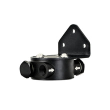 Load image into Gallery viewer, Mishimoto 3/4 - 16 Thread Remote Oil Filter Mount - Black Fittings Mishimoto