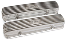 Load image into Gallery viewer, Edelbrock Valve Cover Classic Series Pontiac 1962-1979 301-455 CI V8 Polshed Valve Covers Edelbrock