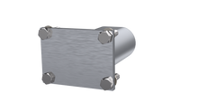 Load image into Gallery viewer, QTP 3in Weld-On QTEC Low Profile Conncetion Oval Tube Kit Exhaust Cutouts QTP