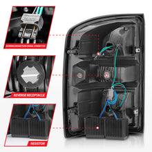 Load image into Gallery viewer, ANZO 2014-2018 GMC Sierra LED Tail Lights Black Housing Red/Clear Lens Tail Lights ANZO