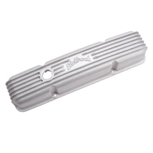 Load image into Gallery viewer, Edelbrock Valve Cover Classic Series Chevrolet 1959-1986 262-400 CI V8 w/ Oil Fill Hole Satin Valve Covers Edelbrock