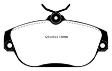 Load image into Gallery viewer, EBC 91-93 Volvo 740 2.3 (ABS) (Girling) Yellowstuff Front Brake Pads Brake Pads - Performance EBC