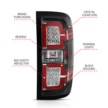 Load image into Gallery viewer, ANZO 2014-2018 Chevy Silverado 1500 LED Taillights Black Tail Lights ANZO