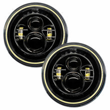 Load image into Gallery viewer, Oracle 7in High Powered LED Headlights - Black Bezel - White SEE WARRANTY Headlights ORACLE Lighting