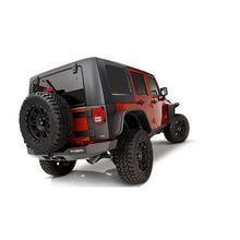 Load image into Gallery viewer, Bushwacker 07-18 Jeep Wrangler Unlimited Flat Style Flares 4pc 4-Door Sport Utility Only - Black Fender Flares Bushwacker