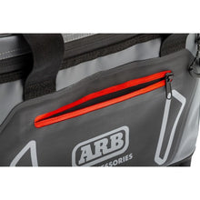 Load image into Gallery viewer, ARB Cooler Bag Charcoal w/ Red Highlights 15in L x 11in W x 9in H Holds 22 Cans Tow Straps ARB