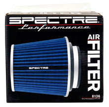 Load image into Gallery viewer, Spectre Adjustable Conical Air Filter 5-1/2in. Tall (Fits 3in. / 3-1/2in. / 4in. Tubes) - Blue Air Filters - Universal Fit Spectre