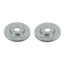 Load image into Gallery viewer, Power Stop 12-17 Hyundai Azera Front Evolution Drilled & Slotted Rotors - Pair Brake Rotors - Slot & Drilled PowerStop