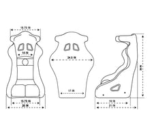 Load image into Gallery viewer, NRG FIA Competition Seat w/ Competition Fabric/ FIA homologated/ Head Containment - Medium Race Seats NRG