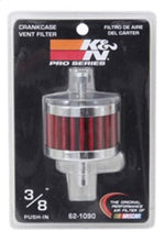 Load image into Gallery viewer, K&N Steel Base Crankcase Vent Filter 3/8in OD Tube 2in OD 1-1/2in Height Air Filters - Universal Fit K&N Engineering
