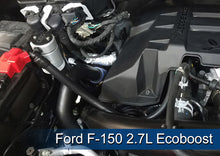 Load image into Gallery viewer, J&L 2011-2024 Ford F-150 2.7L/3.5L/5.0L Passenger Side Oil Separator 3.0 - Clear Anodized Oil Separators J&L