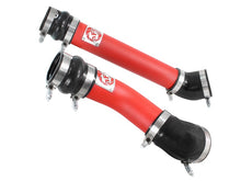 Load image into Gallery viewer, aFe Bladerunner Intercooler Tubes Hot & Cold Side 3.5in 94-02 Dodge Diesel Trucks L6-5.9L (td) - Red Intercoolers aFe