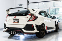 Load image into Gallery viewer, AWE Tuning 2017+ Honda Civic Type R Track Edition Exhaust w/Front Pipe & Triple Chrome Silver Tips Catback AWE Tuning
