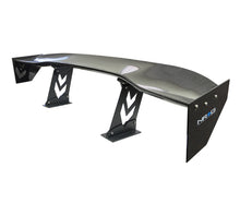 Load image into Gallery viewer, NRG Carbon Fiber Spoiler - Universal (59in.) NRG Logo Large End Plates Spoilers NRG