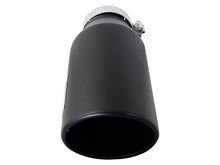Load image into Gallery viewer, aFe Power MACH Force-Xp 4in In x 6in Out x 15in L Driver Side Clamp-On 4in 409 SS Exhaust Tip-Black Catback aFe