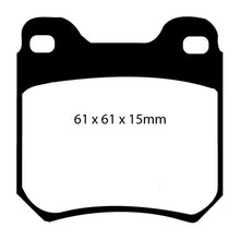 Load image into Gallery viewer, EBC 98 Saab 9-3 2.0 Turbo Yellowstuff Rear Brake Pads Brake Pads - Performance EBC