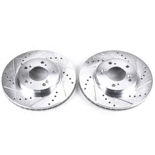 Load image into Gallery viewer, Power Stop 97-98 Acura Integra Front Evolution Drilled & Slotted Rotors - Pair Brake Rotors - Slot & Drilled PowerStop