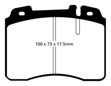 Load image into Gallery viewer, EBC 92-96 Ferrari 512TR 5.0 Yellowstuff Front Brake Pads Brake Pads - Performance EBC