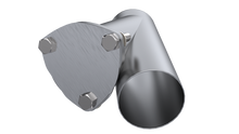 Load image into Gallery viewer, QTP 3.5in Weld-On QTEC Exhaust Cutout Y-Pipe Y Pipes QTP