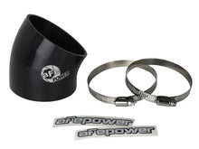 Load image into Gallery viewer, aFe MagnumFORCE Air Intake System Spare Parts Kit 3-1/2in ID x 30 Deg. Silicone Elbow Coupler -Black Air Intake Components aFe